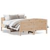vidaXL Letto senza Materasso 135x190 cm in Legno Massello di Pino