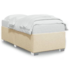 vidaXL Giroletto senza Materasso Crema 80x200 cm in Tessuto