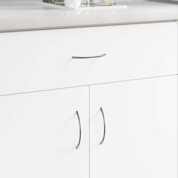 vidaXL Manico 12 pcs Argento 107 x 3.6 x 23 mm Acciaio inossidabile