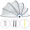 vidaXL Cupola per Piscina Rotonda 376x188 cm PVC