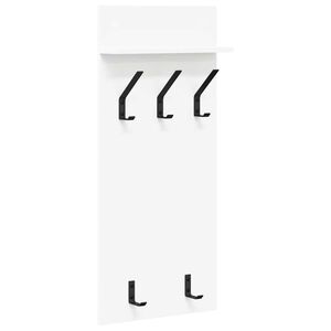 vidaXL Appendiabiti a muro Bianco 40 x 10 x 90 cm Legno multistrato