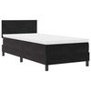 vidaXL Letto a Sorgente LED con materasso Nero 90 x 190 cm Velluto