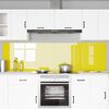 vidaXL Rivestimento da Cucina 2 pcs Giallo 110 x 60 cm vetro temperato
