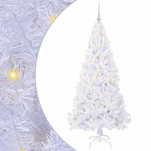 vidaXL Albero di Natale artificiale Bianco 180 cm PVC e Acciaio