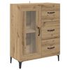 vidaXL Credenza con cassetto Rovere artigianale 69,5 x 34 x 180 cm