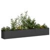 vidaXL Fioriera Nera 280x40x40 cm in Acciaio Laminato a Freddo