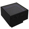 vidaXL Tavolino da salotto Rovere nero 40 x 40 x 30 cm