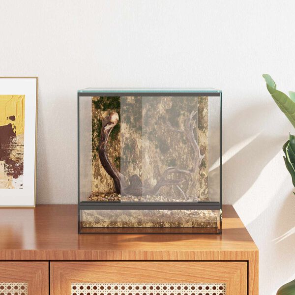 vidaXL Terrario con archiviazione Trasparente 30 x 30 x 30 cm Vetro