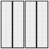 vidaXL Tende Antimosche 2 pz per Porte con Magneti Nere 220x100 cm