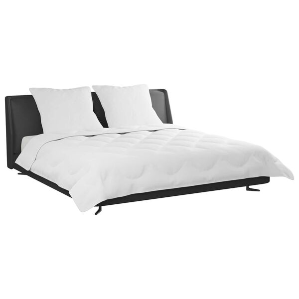 vidaXL Duvet Estivo con cuscino 3 pcs Bianco Microfibra