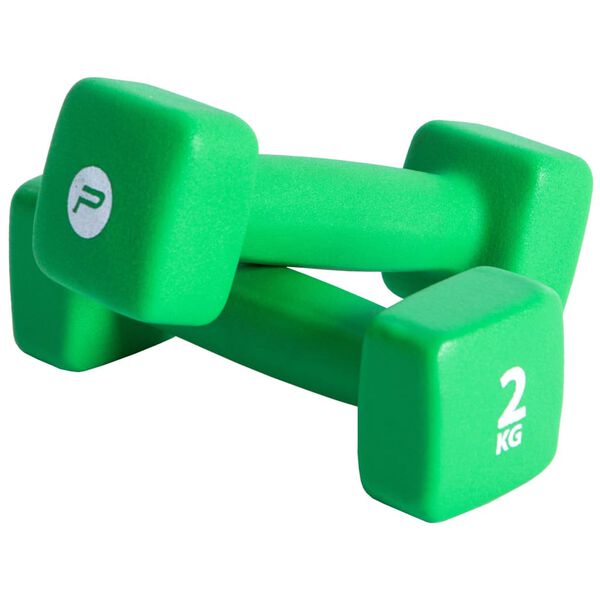 Pure2Improve Set Manubri 2x2 kg in Neoprene Verdi