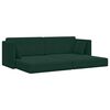 vidaXL Divano-letto da pavimento 200cm Verde Scuro Velluto