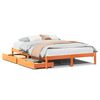 vidaXL Letto senza Materasso Marrone Cera 120x190 cm in Legno di Pino