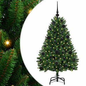 vidaXL Albero di Natale artificiale Verde 120 cm PVC e Metallo