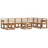vidaXL Set di divani da esterno 9 pcs Naturale