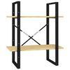 vidaXL Libreria a 2 Ripiani 60x30x70 cm in Legno Massello di Pino