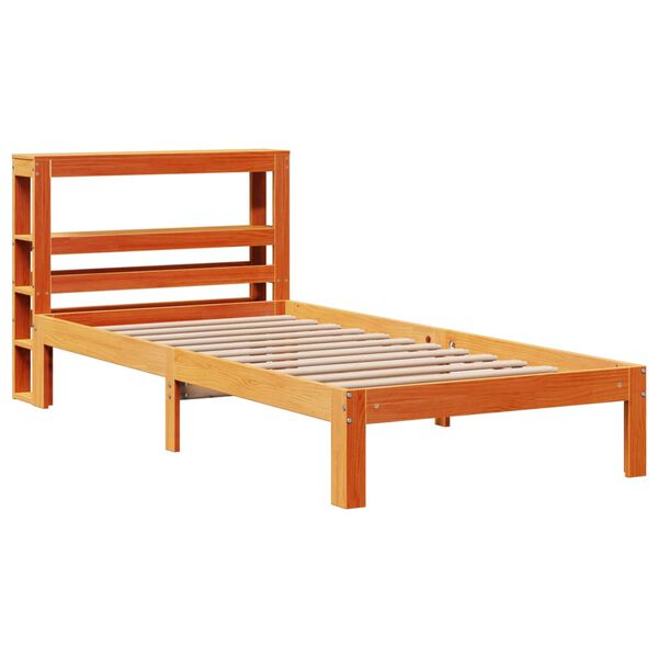 vidaXL Letto senza Materasso Marrone Cera 90x200 cm Legno di Pino