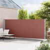 vidaXL Tenda da Sole Laterale Retrattile per Patio 180x600 cm Marrone