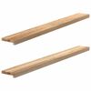vidaXL Davanzali 2 pz Non Trattati 140x15x2cm Legno Massello di Rovere