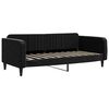 vidaXL Divano Letto con Materasso Nero 90x190 cm in Velluto