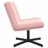 vidaXL Sedia girevole Rosa 63 x 75 x 76 cm Pelle di Pecora