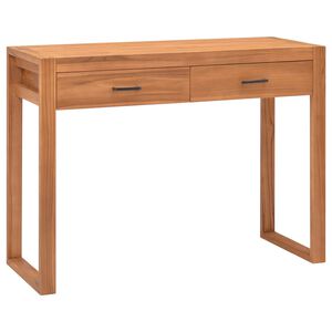 vidaXL Scrivania con 2 Cassetti 100x40x75 cm in Legno di Teak