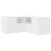 vidaXL Mobile Angolare Bianco 160x40x45 cm in Truciolato