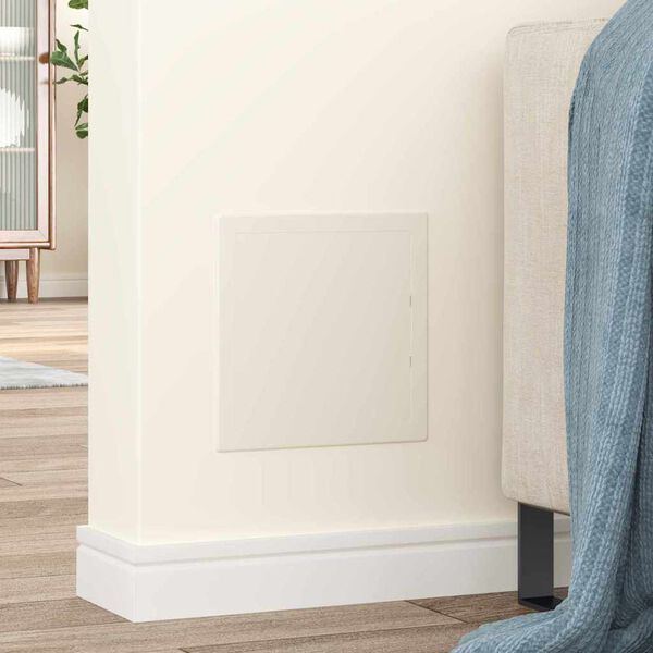 vidaXL Pannelli di Accesso 2 pcs Bianco 20 x 20 cm Plastica ABS