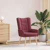 vidaXL poltrona Rosso Vino 63 x 67 x 94 cm Tessuto e compensato