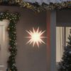 vidaXL Luci di Natale con LED 3 pz Pieghevoli Bianche 43 cm