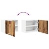 vidaXL Armadio pensile 2 pcs Legno Antico e Bianco 50 x 31 x 40 cm