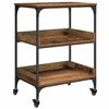 vidaXL Carrello da Cucina Legno vecchio 60 x 41 x 80.5 cm