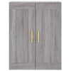 vidaXL Mobile a Parete Grigio Sonoma 69,5x34x90 cm Legno Multistrato