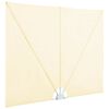vidaXL Tenda Laterale per Terrazza Pieghevole Crema 240x160 cm