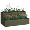 vidaXL Vaso da giardino Verde oliva 100 x 60 x 45 cm