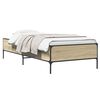 vidaXL Struttura del letto Rovere Sonoma 80 x 200 cm