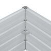 vidaXL Letto Rialzato Giardino 160x80x45 cm in Acciaio Zincato Argento