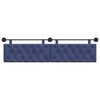 vidaXL Testata appesa Blu Polizia 210 x 55 x 7 cm Velluto