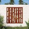 vidaXL Decorazione Muro da Giardino 55x55 cm Bamb&ugrave; in Acciaio Corten