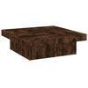 vidaXL Tavolino da Salotto Rovere Fumo 90x90x28 cm Legno Multistrato