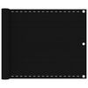 vidaXL Paravento da Balcone Nero 75x600 cm in HDPE
