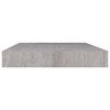 vidaXL Scaffale a Parete Grigio Cemento 50x23x3,8 cm in MDF