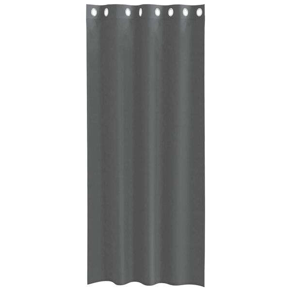 vidaXL Tende in Voile con Occhielli 2 pz Grigio Scuro 140x225 cm