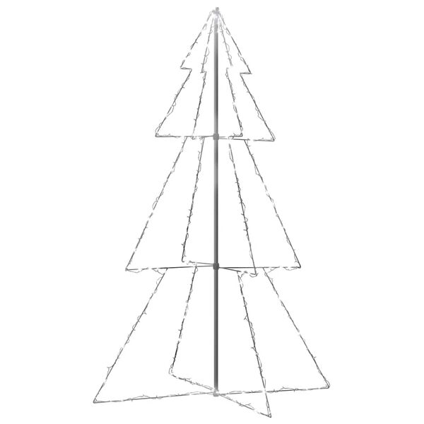 vidaXL Albero di Natale a Cono 240 LED per Interni Esterni 118x180 cm