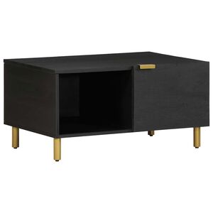 vidaXL Tavolino da Salotto Nero 80x50x40 cm in Legno Multistrato