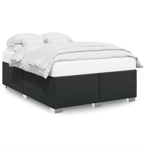 vidaXL Struttura letto senza Materasso Nera in Similpelle