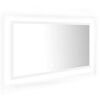vidaXL Specchio da Bagno con LED Bianco 90x8,5x37 cm in Acrilico