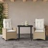 vidaXL Set da Pranzo da Giardino 5 pz con Cuscini Beige in Polyrattan