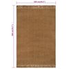 vidaXL Tappeto Runner con Nappe 100x200 cm Iuta