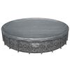 Bestway Copertura per piscina &Oslash;6,10 m Rotondo Poliestere Grigio